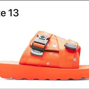 Billionaire Boys Club Kids Bright Orange Sandals